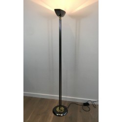 Lampadaire Patine Canon de Fusil et Laiton, Travail Français, vers 1970 | Maison BARROIS