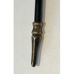 Nécessaire de Feu en Laiton et Métal Laqué Noir, Travail Français, Vers 1970