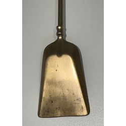 Neoclassical Style Brass Fireplace Tools on Stand Attributed to Maison Jansen 