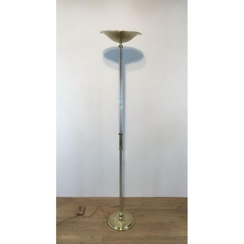 Nice Brass and lucite Floor Lamp