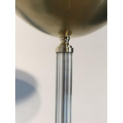 Nice Brass and lucite Floor Lamp
