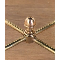 Set of Three Neoclassical Brass Nesting Tables with Black Lacquered Glass Tops by Maison Jansen, Circa 1940