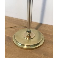 Nice Brass and lucite Floor Lamp