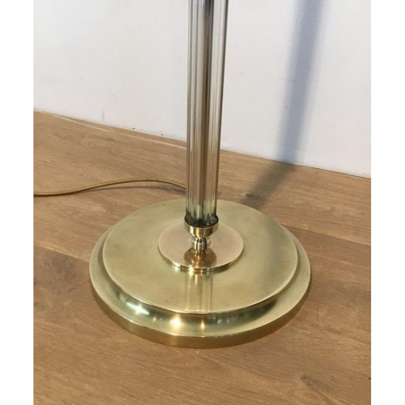 Nice Brass and lucite Floor Lamp