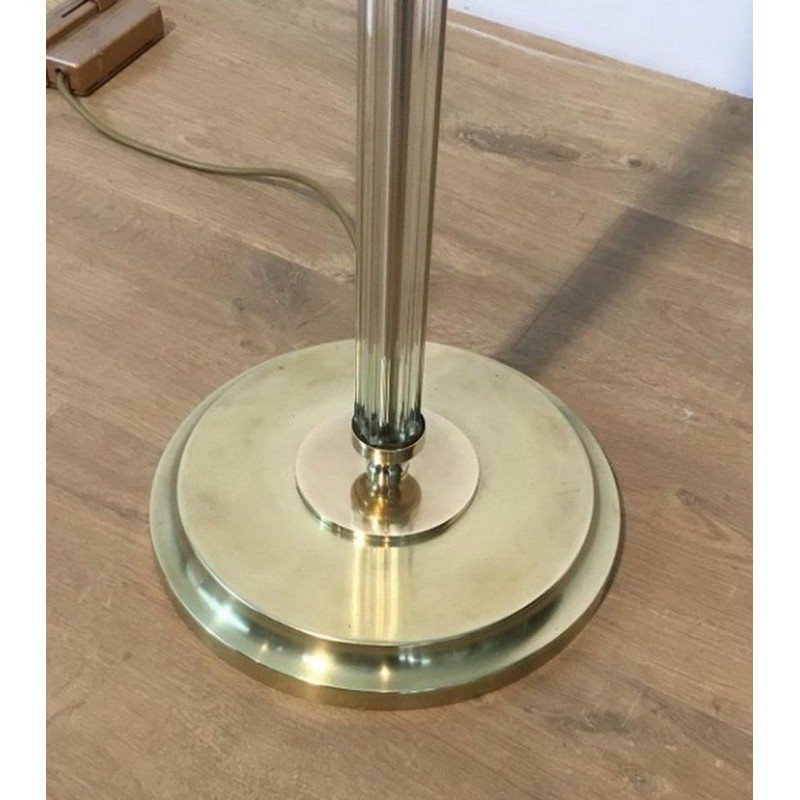 Nice Brass and lucite Floor Lamp