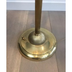 Lampadaire de Parquet en Laiton. Maison Jansen