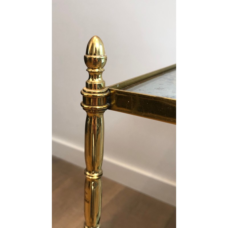 Bout de Canapé en Laiton façon Faux-Bambou de la Maison Bagués