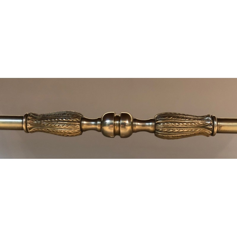 Neoclassical Brass and Green Marble Coffee Table by Raymond Subes, French Work, Circa 1940