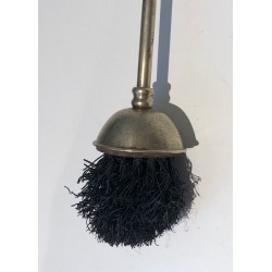 Nécessaire de Feu en Laiton de Style Néoclassique, Travail Français, Vers 1970
