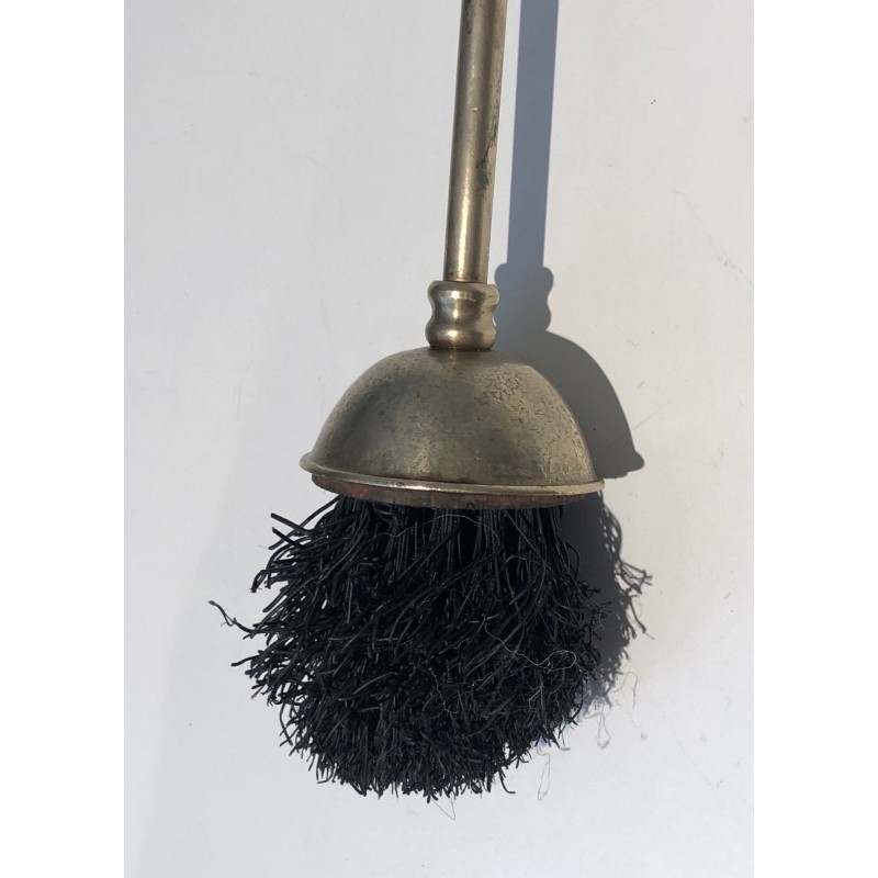 Nécessaire de Feu en Laiton de Style Néoclassique, Travail Français, Vers 1970