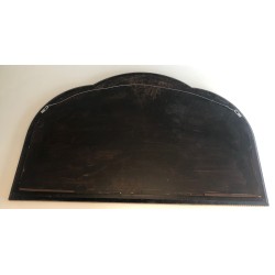 Large Multi-Faceted Mirror with Brass Garland Decoration, French Work, Circa 1970