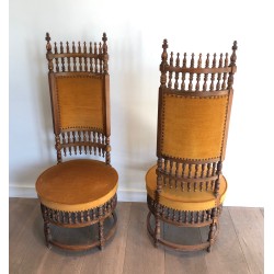 Paire de Chaises Arts & Crafts, Vers 1900