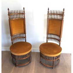 Paire de Chaises Arts & Crafts, Vers 1900
