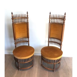 Paire de Chaises Arts & Crafts, Vers 1900