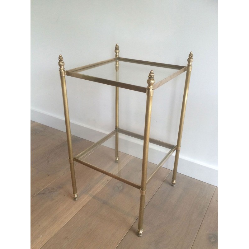 Paire de Bouts de Canapé en Laiton Attribués à la Maison Jansen