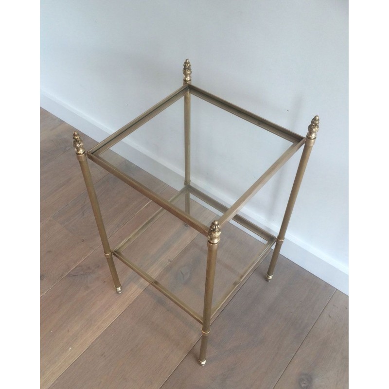 Paire de Bouts de Canapé en Laiton Attribués à la Maison Jansen