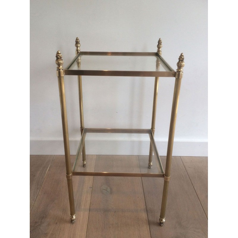 Paire de Bouts de Canapé en Laiton Attribués à la Maison Jansen