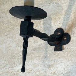 Suite de Quatre Appliques en Fer Forgé