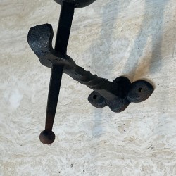 Pair of Gothic Style Wrought Iron Wall Lights