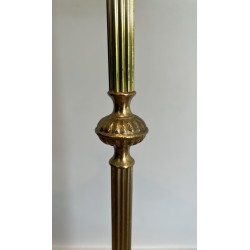 Neoclassical Brass and Wood Gentleman's Valet Stand, French Work, Circa 1940