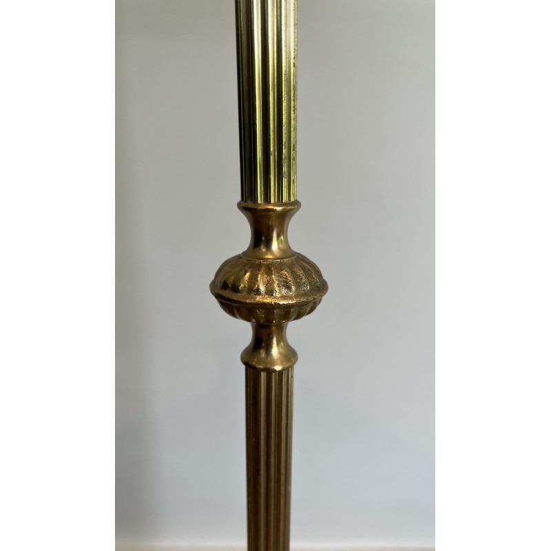 Valet de Nuit Néoclassique en Laiton et Bois, Travail Français, Vers 1940