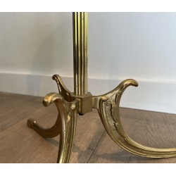 Neoclassical Brass and Wood Gentleman's Valet Stand, French Work, Circa 1940