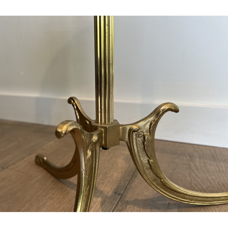 Neoclassical Brass and Wood Gentleman's Valet Stand, French Work, Circa 1940