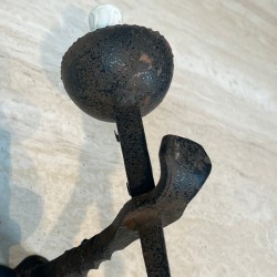 Pair of Gothic Style Wrought Iron Wall Lights