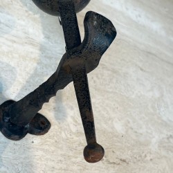 Pair of Gothic Style Wrought Iron Wall Lights