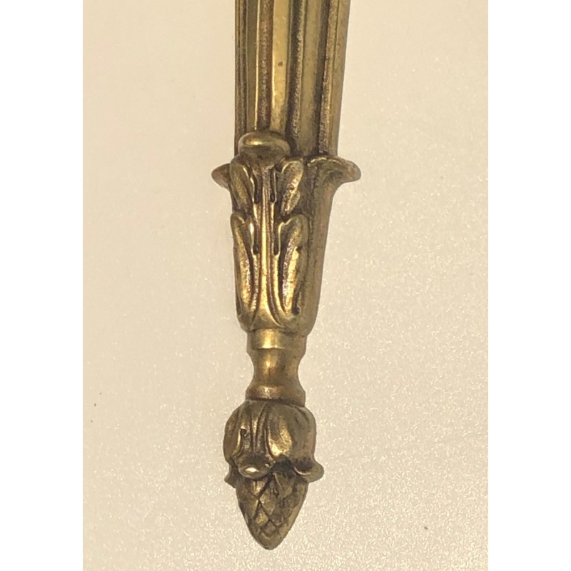 Important Pair of Bronze Wall Sconces in the Louis XVI Style, French Work, Circa 1880