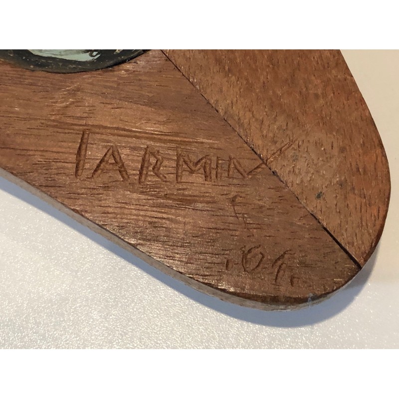 Art Nouveau Walnut Mirror, French Work in the Taste of Majorelle, Circa 1900
