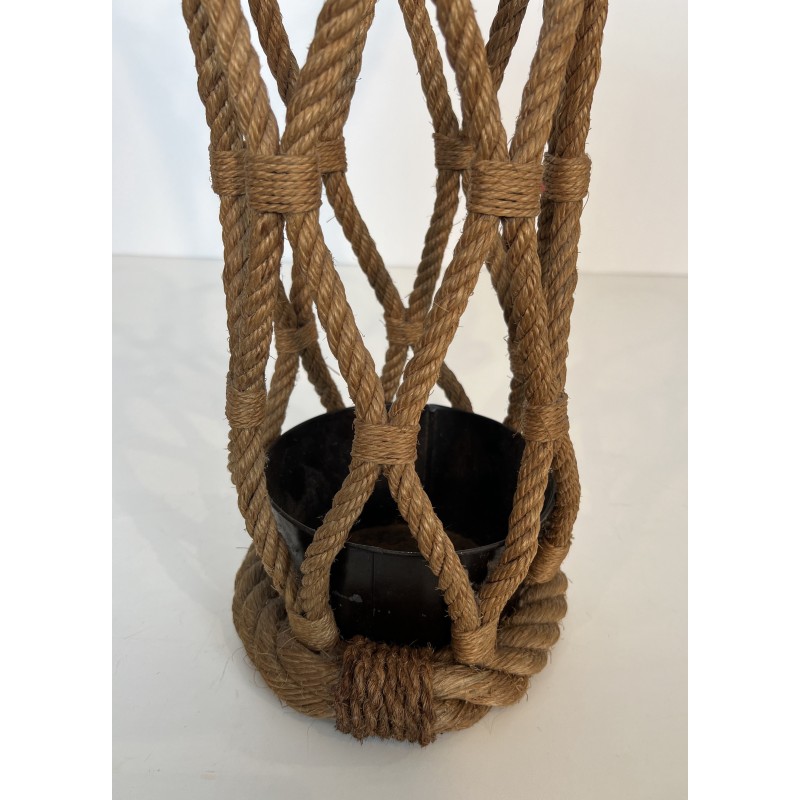 Porte-Parapluies en Corde par Audoux-Minet, Travail Français, Vers 1970