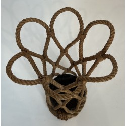 Porte-Parapluies en Corde par Audoux-Minet, Travail Français, Vers 1970