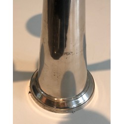 Five-Arm Silver Plated Candelabra in the Manner of Lino Sabattini, French Work, Circa 1970