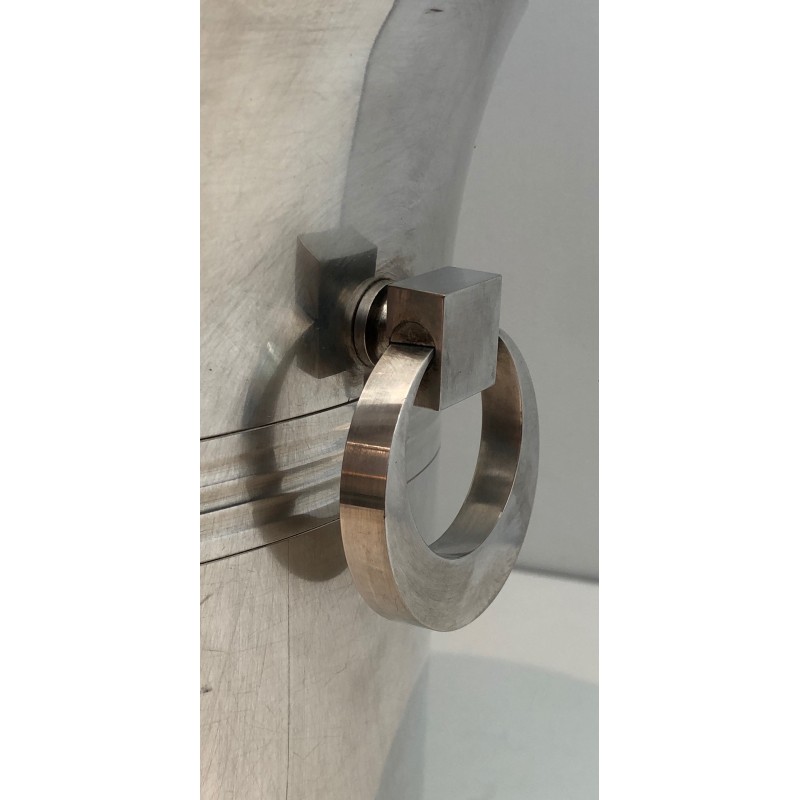 Art Deco Silver Plated Champagne Bucket, Stamped French Work, Circa 1930