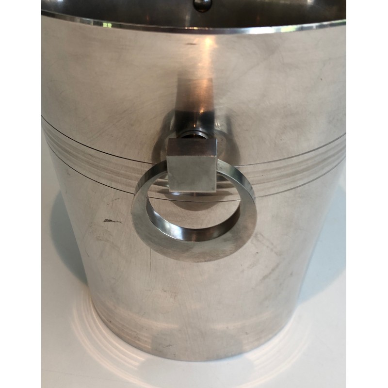Art Deco Silver Plated Champagne Bucket, Stamped French Work, Circa 1930
