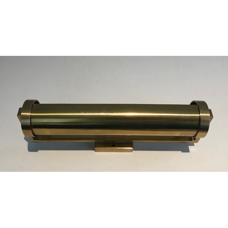 Set of Four Removable Brass Wall Sconces in the Style of Maison Perzel, French Work, Circa 1940