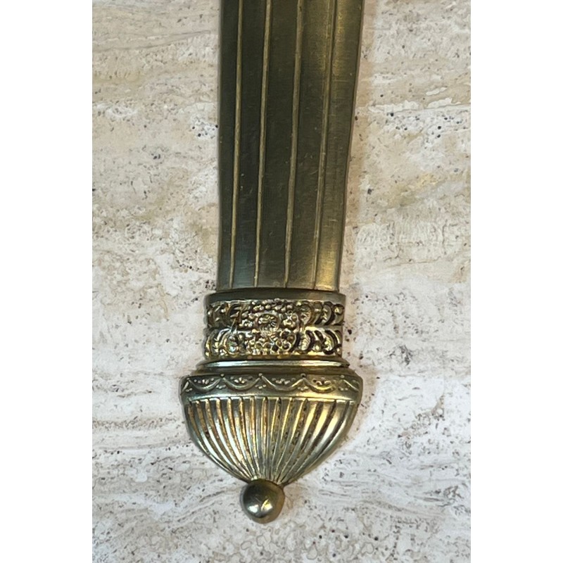 Pair of Empire Style Bronze Wall Lights, Quiver Model