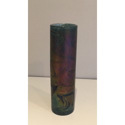 Vase Rouleau en Verre Irisé de Loetz, Travail Autrichien, Vers 1900