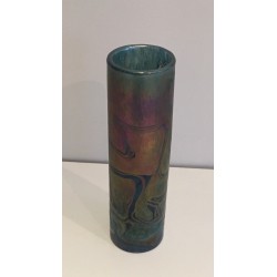 Iridescent Glass Roller Vase by Loetz, Austrian Work, Circa 1900