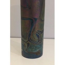Iridescent Glass Roller Vase by Loetz, Austrian Work, Circa 1900