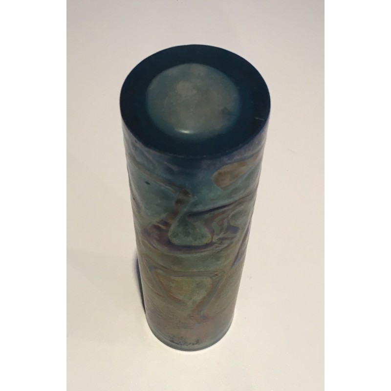 Iridescent Glass Roller Vase by Loetz, Austrian Work, Circa 1900