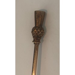 Neoclassical Style Brass Fireplace Tools Set, Pineapple Model, in the Style of Maison Jansen, Circa 1970