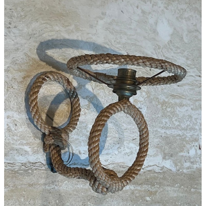 Pair of Rope Wall Sconces by Audoux & Minet | French Work, circa 1950