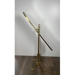 Miroir Psyché Amovible de Style Néoclassique en Laiton, Travail Français, Vers 1940