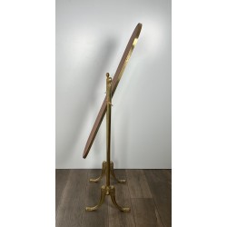 Miroir Psyché Amovible de Style Néoclassique en Laiton, Travail Français, Vers 1940