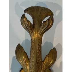 Paire d'Appliques Bronze au Dauphin Maison Jansen | Travail Français, vers 1940