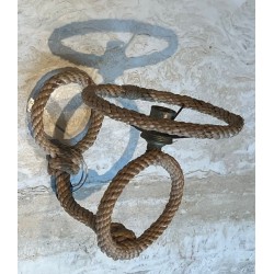 Pair of Rope Wall Sconces by Audoux & Minet | French Work, circa 1950