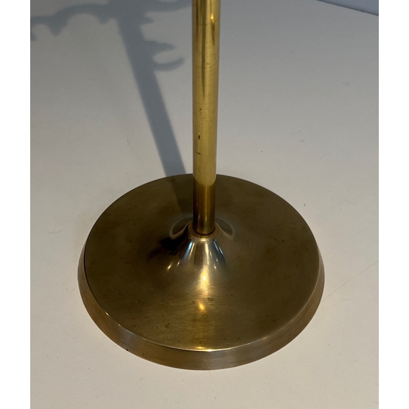 Neoclassical Style Brass Fireplace Tools Set, French Work, Circa 1970