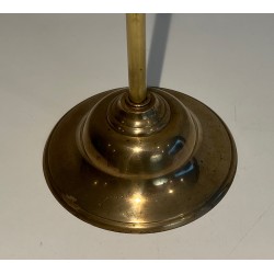 Nécessaire de Feu de Style Néoclassique en Laiton, Travail Français, Vers 1970